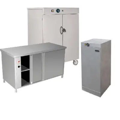Meubles inox chauffants