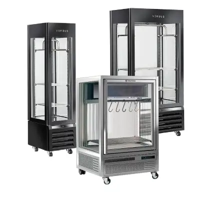 Vitrines d'exposition et maturation de la viande