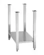 Support en acier inoxydable avec étagère pour plaque à induction - Dimensions cm L 36 x P 80 x H 66,3 - Poids Kg 5,93