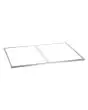 Étagère en acier inoxydable M4 pour SNACKPOINT 200 - Trou 1: Conçu pour Bain Marie 1/1 GN, 150 mm, dimensions mm L 345 x P 545 - Trou 2: Conçu pour Bain Marie 1/1 GN, 150 mm, dimensions mm L 345 x P 545 - Dimensions mm L 755 x P 578 x 15 H - Poids Kg 0,77