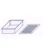 BAC À POISSON DOUBLE FOND EN POLYPROPYLENE GN 1/1 cm 53X32,5Xh15 cm
