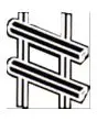 SUPPORTS LATÉRAUX EN FIL CHROMÉ - POUR N. 4 PLAQUES GN 1/1 ( 53 x 32,5 cm )