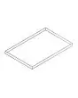 PLAT À FOUR INOX POUR MOD. ARMONIA 64/1, 64/2, 64/3 - DIM. cm 60 x 40 x 2 H