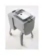 JAMBES  HAUTES AVEC ROUES ( +cm 70 ) Pour mod. Mescolatori 30 Kg e 50 Kg monopala