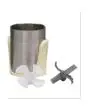 KIT ACCESSOIRES : N.2 PORTE RÉCIPIENTS EN ACIER INOX + N. 2 JOINTS + N. 2 LAMES EN ACIER INOX POUR MODÈLE AIRX