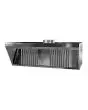 Hotte inox simple frontaux (sans aspirateur) - Pour Mod. 42/P-84/P Planetari