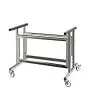 Chariot inox pour mod. ELBA PLUS - Dimensions L 117,5 x P 50 x h 58,5 cm