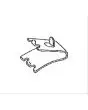 N. 4 CLIP POUR MOD. C21GSS POUR MOD. PL501PT/PTGLASS/PTx, POLO1400GVSPOT, POLO1400BTVSPOT, ARTICA580PTGLASS, ARTICA580NTGLASS, ARTICA1180PTGLASS, ARTICA1180NTGLASS