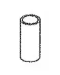 BAC CYLINDRIQUES À GLACE  H Cm 25 AVEC SYSTÉME ANTI ROTATION  - CAPACITÉ LT. 7 - DISPONIBLE PAR LOTS DE 6