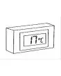 THERMOMÈTRE NUMÉRIQUE POUR TABLETTE ES EN BOIS