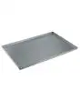 PLAQUE RECTANGULAIRE EN TÔLE ALUMINIUM POUR PÂTISSERIE ET PIZZERIA - DIM. 600 x 400 x h20 mm