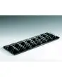 GRILLE EN POLYCARBONATE POUR PRÉSENTOIR, 7 SANDWICHES - DIMENSIONS 550 x h85 mm