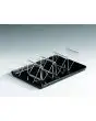 GRILLE EN POLYCARBONATE POUR PRÉSENTOIR, 3 SANDWICHES - DIMENSIONS 280 x h90 mm