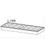 GN PLATEAUX AVEC COUVERCLES POUR RÉSERVOIR RÉFRIGÉRÉ - POUR BAIGNOIRE D'UNE LONGUEUR DE 140 cm N. 12 PLATEAUX DE 1/6 + N. 4 PLATEAUX DE 1/9 (ACCESSOIRES À APPLIQUER SUR LE COMPTOIR DU BAR)