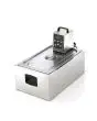 CUVE INOX AVEC COUVERLCE GN 1/1 H. 20cm - Capacité 21 lt - Dim. cm 56,5 x 36 x 20 h