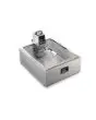 CUVE INOX AVEC COUVERCLE GN 2/1 H. 20cm - Capacité 42 lt - Dim. cm 68,5 x 56,5 x 20 h