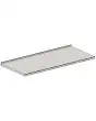 PLAN GRIS POSTFORMING AVEC PROFIL EN ALUMINIUM, PLAN DIRECTEMENT EN CONTACTE AVEC LE MUR POUR ARRIÈRE COMPTOIR - Mod PPPAMP663/350 - DIM. Cm L 350 x P 67 x h 5,5 - NORME CE