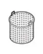 PANIER LT. 50 - DIMENSIONS cm ø 36 x 40,4 H