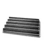 PLATEAU EN ALUMINIUM PERFORÉ ANTIADHÉSIF 5 CANAUX POUR BAGUETTES FRAÎCHES cm 60x40