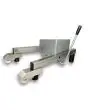 Kit base sur roulettes pour mod. BE-20/30/40 - Structure en acier inox - Avec levier - Conçu pour déplacer fréquemment le BATTEUR MÉLANGEUR PLANÉTAIRE