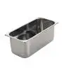 BACS À GLACE EN ACIER INOX - CAPACITÉ 5,0 L - DIMENSIONS 360 x 165 x h120 mm