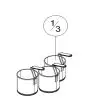 N. 3 PANIERS GN 1/3 - DIMENSIONS cm ø 18 x H 20