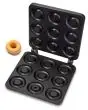 PAIRE DE PLAQUES INTERCHANGÉABLES - FORME : N. 9 WAFFEL ROND  Ø cm 8X2,6 - EN ALUMINIUM TÉFLON