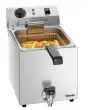 Friteuse électrique avec robinet de vidange - Mod SNACK III PLUS - Adaptée pour l'étagère M1 - 1 cuve Lt 9 - Alimentation monophasée 230V/1/50-60Hz - Puissance kW 3,3 - Dimensions mm L 285 x P 640 x 400 H - Poids Kg 6,2