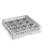 Base de panier de lave-vaisselle 16 compartiments - Pour verre ø 110 mm - Couleur grise - Dimensions cm L 50 x P 50 x H 9