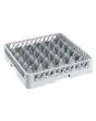 Base de panier de lave-vaisselle 36 compartiments - Pour verre ø 70 mm - Couleur grise - Dimensions cm L 50 x P 50 x H 9