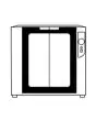 CHAMBRE DE POUSSE - PUISSANCE  KW 2,4 - CAPACITÉ : 8 X (60X40 - GN 1/1) - DIM.  Cm L 93,5 X P 81 X h 87