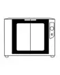 CHAMBRE DE POUSSE - PUISSANCE  KW 2,4 - CAPACITÉ : 12 X (60X40 - GN 1/1) - DIM.  Cm L 93,5 X P 90 X h 71