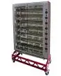 Chariot inox avec roues - Pour  48/P