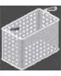 PANIER DE CUISSON DE PÂTES 1/3 TRANSVERSAL À DEUX POIGNÉES - Dimensions cm L 28,8 x P 16,3 x H 21,5