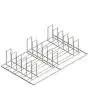 GRILLE POUR CUISSON DE CÔTES DE PORC GN 1/1 EN ACIER INOXYDABLE AISI 304 - DIMENSIONS cm L 53 x P 32,5 x 12,3 h - POUR LES MODÈLES OMH 511, OMH 711, OMH 1111, OMH 611 E, OMH 1011 E dans toutes les versions