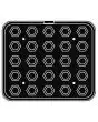PLAQUE SPÉCIALE COOKMATIC - MOD. 14 - EN ALUMINIUM - REVÊTEMENT ANTI-ADHÉSIF - DIMENSIONS L 38 x P 33 cm - CONVIENT AUSSI POUR COOKMATIC SPECIAL - DIM. SUP. 4,6 x 4 cm - DIM. INF. 3,1 x 2,7 cm - H 2,5 cm - PROFIL LISSE - 25 EMPREINTES HEXAGONALES - ÉPAISS