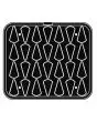PLAQUE OVALE POUR COOKMATIC - MOD. 19 - EN ALUMINIUM - REVÊTEMENT ANTI-ADHÉSIF - DIMENSIONS L 38 x P 33 cm - CONVIENT AUSSI POUR COOKMATIC SPECIAL - DIM. SUP. 7 x 4 cm - DIM. INF. 6,7 x 3,7 cm - H 2,5 cm - PROFIL LISSE - 28 EMPREINTES TRIANGULAIRES - ÉPAI