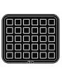 PLAQUE SQUARE POUR COOKMATIC - MOD. 27 - EN ALUMINIUM - REVÊTEMENT ANTI-ADHÉSIF - DIMENSIONS L 38 x P 33 cm - CONVIENT AUSSI POUR COOKMATIC SPECIAL - DIM. SUP. 4 x 4 cm - DIM INF. 3,8 x 3,8 cm - H 1,5 cm - PROFIL FESTONNÉ - 30 EMPREINTES CARRÉES - ÉPAISSE