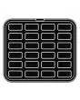 PLAQUE RECTANGLE POUR COOKMATIC - MOD. 4 - EN ALUMINIUM - REVÊTEMENT ANTI-ADHÉSIF - DIMENSIONS L 38 x P 33 cm - CONVIENT AUSSI POUR COOKMATIC SPECIAL - DIM. SUP. 7 x 3,3 cm - DIM. INF. 6,7 x 3,1 cm - H 0,8 cm - PROFIL LISSE - 24 EMPREINTES OVALES - ÉPAISS