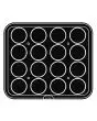 PLAQUE ROUND POUR COOKMATIC - MOD. 56 - EN ALUMINIUM - REVÊTEMENT ANTI-ADHÉSIF - DIMENSIONS L 38 x P 33 cm - CONVIENT AUSSI POUR COOKMATIC SPECIAL - DIM. SUP. ø 6,8 cm - DIM. INF. ø 6,6 cm - H 2 cm - PROFIL LISSE - 16 EMPREINTES RONDES - ÉPAISSEUR PAROIS 