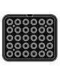 PLAQUE ROUND POUR COOKMATIC - MOD. D - EN ALUMINIUM - REVÊTEMENT ANTI-ADHÉSIF - DIMENSIONS L 38 x P 33 cm - CONVIENT AUSSI POUR COOKMATIC SPECIAL - DIM. SUP. ø 4 cm - DIM. INF. ø 2,6 cm - H 1,6 cm - PROFIL LISSE - 30 EMPREINTES RONDES MIGNARDISES - ÉPAISS