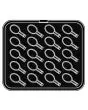 PLAQUE SPÉCIALE COOKMATIC - MOD. K - EN ALUMINIUM - REVÊTEMENT ANTI-ADHÉSIF - DIMENSIONS L 38 x P 33 cm - CONVIENT AUSSI POUR COOKMATIC SPECIAL - DIM. SUP. 5 x 3,8 cm - DIM. TOT. cm 7,8 cm - H 1,1 cm - PROFIL LISSE - 20 EMPREINTES PETITE CUILLER - ÉPAISSE