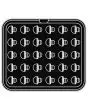 PLAQUE SPÉCIALE COOKMATIC - MOD. Y - EN ALUMINIUM - REVÊTEMENT ANTI-ADHÉSIF - DIMENSIONS L 38 x P 33 cm - CONVIENT AUSSI POUR COOKMATIC SPECIAL - DIM. cm 4 x 3,5 cm - H 1,7 cm - PROFIL LISSE - 30 EMPREINTES CHAMPIGNON - ÉPAISSEUR PAROIS 3 mm - ÉPAISSEUR F