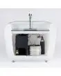 BEER DISPENSER - Structure en acier inoxydable - Pour une utilisation en intérieuret en extérieur - Distributeur et système de refroidissement fournis - Compresseur 1/4 HP - Capacité du réservoir d'eau 26 L - Compartiment glace 13 Kg - Performance maximal
