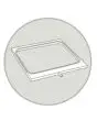 MOULE À N. 1  EMPREINTE - GASTRONORM 1/2 (cm 32,5 x 26,5) -  POUR MOD. SEAL MATIC 400 DIGIT