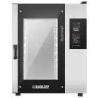 FOUR ÉLECTRIQUE À CONVECTION ET VAPEUR AVEC CONTRÔLE NUMÉRIQUE - Cod. GOURMET 1021E - CONVIENT POUR GAZTRONOMIE - Capacité plaques n. 10 GN 2/1 o n. 20 GN 1/1 - Puissance kW 24 -Voltage230/400 V 50/60 Hz - Température max °C 270 - Dim. Extérieures 92 x 10