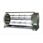 RÔTISSOIRE A BOIS ENCASTRABLE CHEMINEE - MOD. CAMINO42/P - Capacité n. 42 poulets - Disques planétaires inox - N. 6 broches avec fourchettes cm 111,5 - Dimensions : cm 139,5 x 49 x 64,6 h - Norme CE