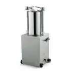POUSSOIR À VIANDE IDRAULIQUE VERTICALE - MOD. 123124 - Capacité cylindre Lt 25 - Diamètre cylindre cm. Ø 26 - Longueur cylindre  cm. 46 - Alimentation MONOPHASÉ 230/50/1 - Norme CE