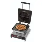 PLAQUE INDIVIDUEL  - MOD. 2351832EU - EN ALUMINIUM TÉFLON  - FORME : N. 1 WAFFEL ROND  Ø cm 18 DIVISIBLE EN 4 - Alimentation V 230/50hz monophasé - PUISSANCE  W 2800 - DIM. Cm L 32 x P 34 x h 27,5 - NORME CE