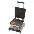 PLAQUE INDIVIDUEL  - MOD. 2351836EU - EN ALUMINIUM ANTI ADHÉRENTE FIXE  - FORME : N. 1 WAFFEL ø cm 9,5x1,1 TRADITIONNEL RUSSE - Alimentation V 230/50hz monophasé - PUISSANCE  W 2800 - DIM. Cm L 32 x P 34 x h 27,5 - NORME CE